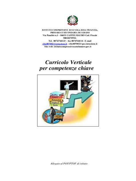 Compilabile Online Curricolo Verticale Per Competenze Chiave Fax Email