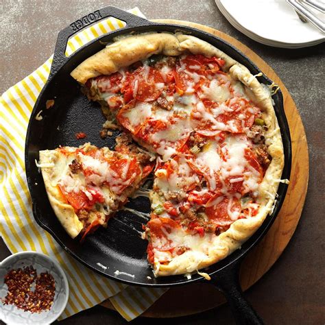 Deep Dish Sausage Pizza Recipe Taste Of Home