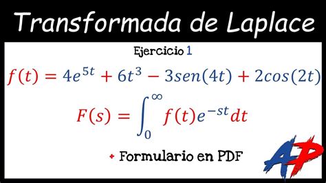 TRANSFORMADA DE LAPLACE EXPLICACIÓN RAPIDA Y SENCILLA CON PDF INCLUIDO