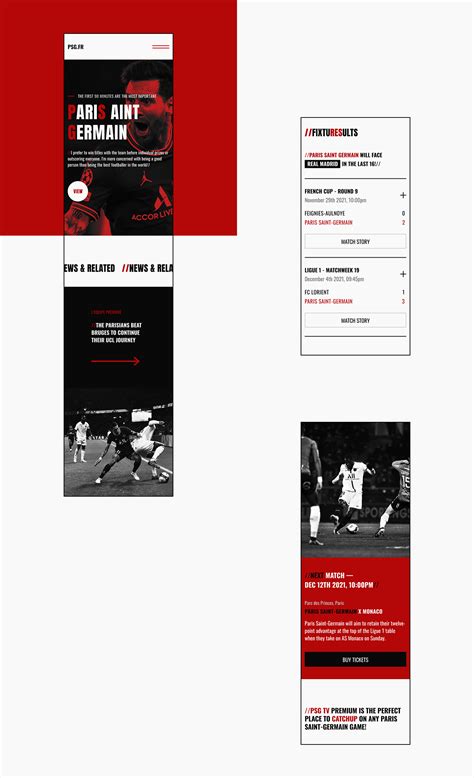 PSG — Website Redesign Concept on Behance