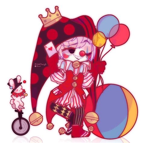 Gacha Club Boy Chibi Anime Goth Clown Boy Gacha Club