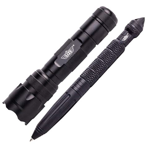 UZI Tactical Pen Light Combo Tactical Glass Breaker Flashlight Zahal