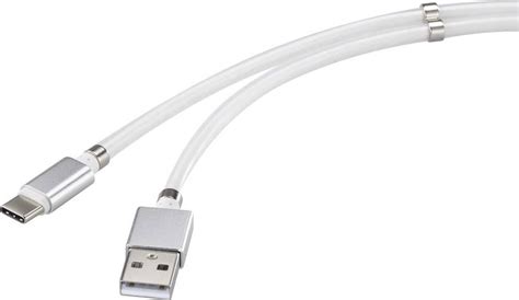 Renkforce Usb Kabel Usb Usb A Stekker Usb C Stekker M Wit