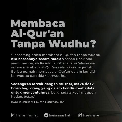 Membaca Al Quran Tanpa Wudhu Membaca Wudhu Alquran Hukum Tanpa Quran