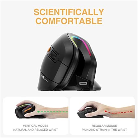 Prix 2024 Souris Ergonomique Sans Fil ProtoArc EM11 Souris