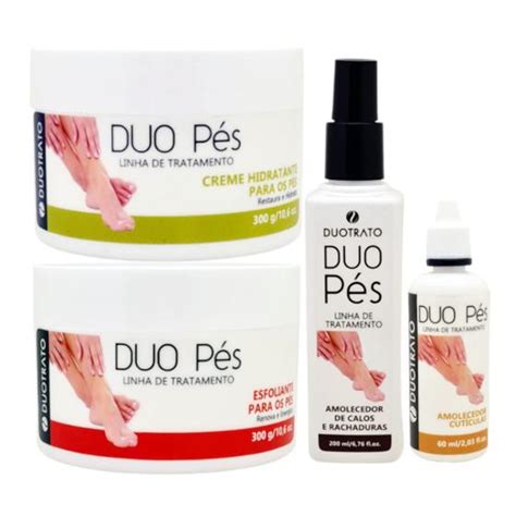 Kit Spa dos Pés Duotrato Amolecedor Cutículas Calos Esfoliante