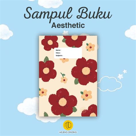 Jual Sampul Buku Aesthetic Isi Pcs Sampul Buku Motif Bunga Flowers