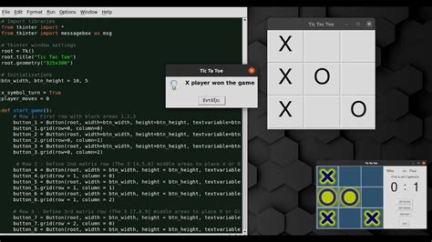 Tic Tac Toe Game Python And Tkinter Youtube