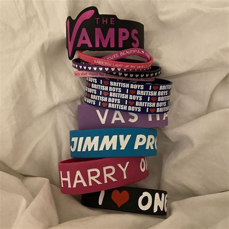 One Direction Rubber Bracelets ($15 each or buy 2+... - Depop