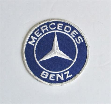 Vintage Mercedes Benz Embroidered Patch Iron On Sew Motors Automobile