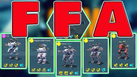 War Robots Leech Blitz Fafnir Papamobile Hawk Indra Tyr Gameplay YouTube