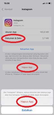 Cara Menghapus Data Instagram Di Iphone Unbrick Id