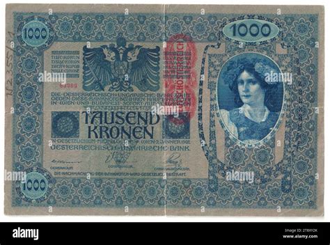 Banknote 1000 Crowns Rudolf Rössler 1864 1934 Artist Heinrich