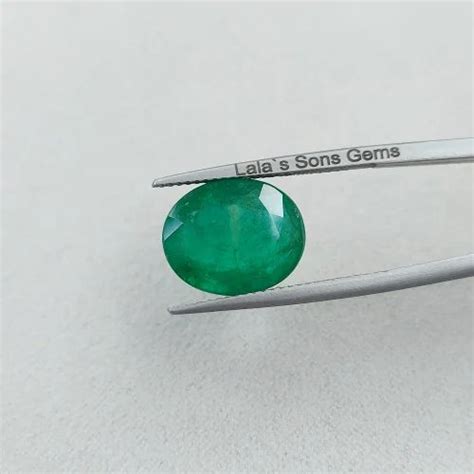 100 Natural Zambia Emerald Untreated Oval 7 15cts Faceted Cut And