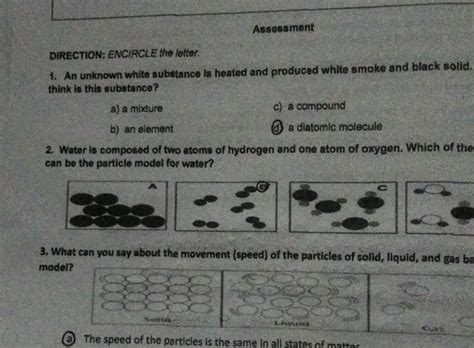 Assessment DIRECTION ENCIRCLE The Letter 1 An StudyX