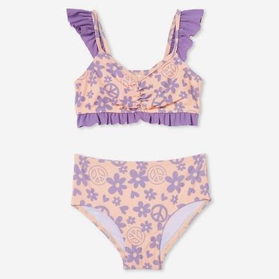 COTTON ON Cotton On Bikini Con Volantes Niña Falabella