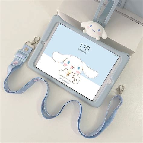 Sanrio Cinnamoroll Apple IPad Protective Case With Lanyard In 2023