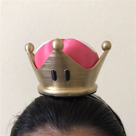 Bowsette Crown Cosplay Super Mario 3d Printed Etsy