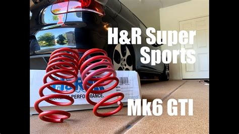 Mk Gti H R Super Sport Springs Youtube