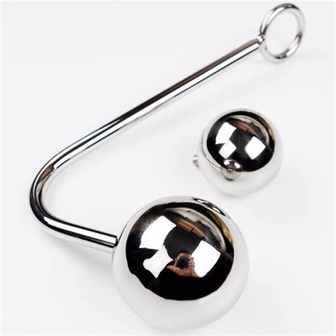 Gancho Bdsm Aço Metal 2 Esferas Bola Plug Anal Joia Bondage R 109 49