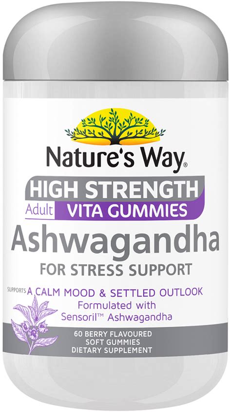 Nature S Way NZ Adult High Strength Vita Gummies Ashwagandha 60