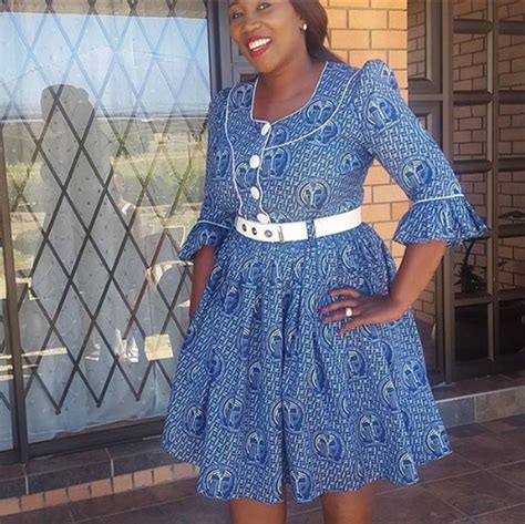 Latest Shweshwe 2019 For South Sotho Dresses Isishweshwe Setswana