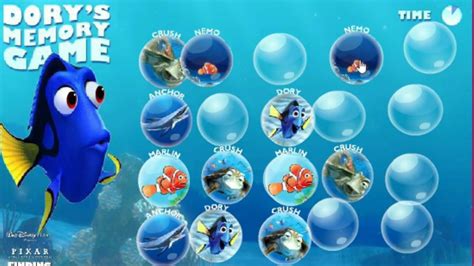 Finding Nemo Memory Game