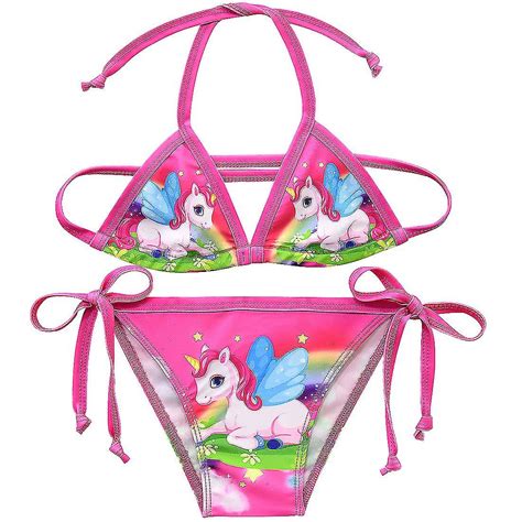 Einhorn M Dchen Badeanzug Zweiteiler Jahre Kinder Bademode Einhorn Bikini Set F R