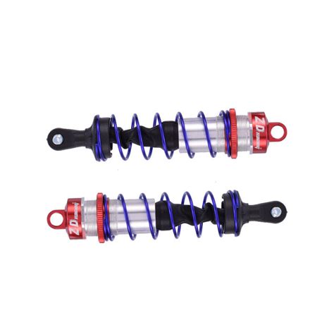 2pcs ZD Racing 120mm Front Shock Absorber Red Damper Suspension For 1 8