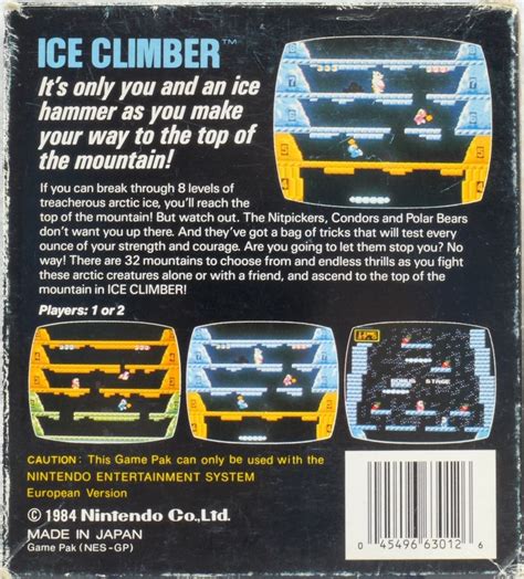Ice Climber Nes Retro Console Games Retrogame Tycoon