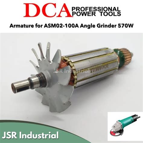 DCA Armature For ASM02 100A Angle Grinder 570W JSR DSP Lazada PH