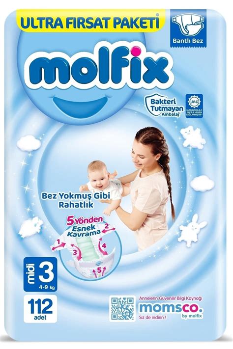 Molfix 3 Numara Belbantlı Bebek Bezi 112 Li Fiyatı Yorumları Trendyol