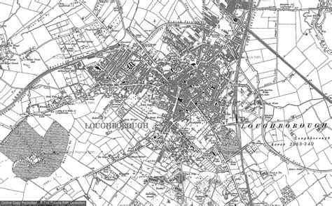 Historic Ordnance Survey Map Of Loughborough 1901 1902