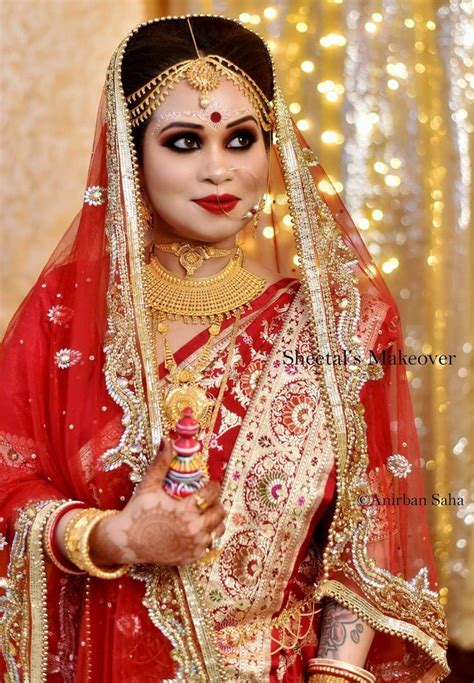 Pin By Dipannita Chatterjee On Bengali Bride Bengali Bridal Makeup