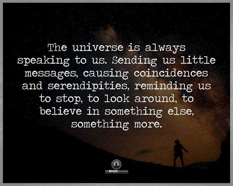 Universe Is Speaking