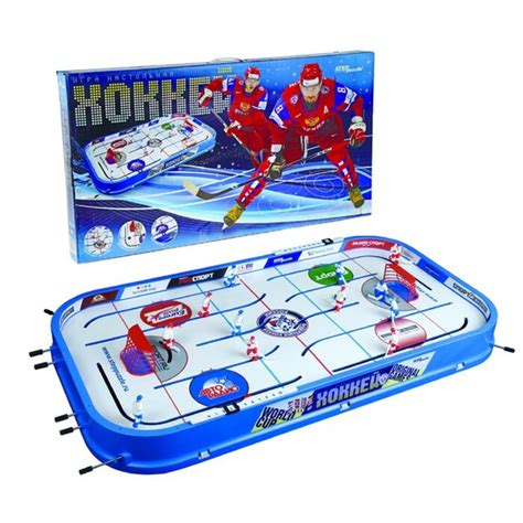 Игра "Хоккей" настольный детский, новый сезон, с заездом за ворота (97 ...