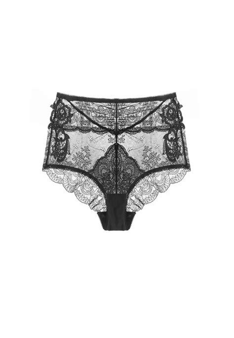 Buy Zitique Lace Rose Lingerie Set Bra And Panty Black Online