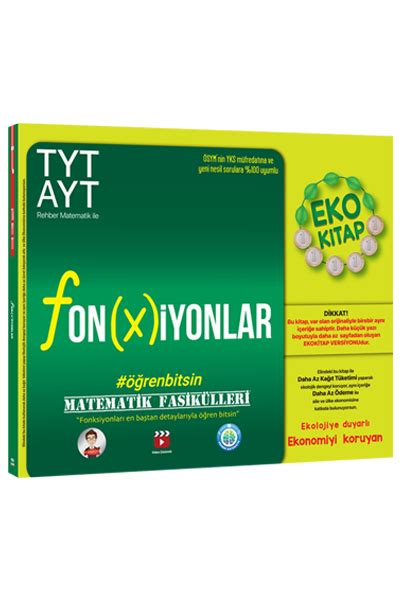 Tonguç Akademi TYT AYT Matematik Fasikülleri Eko Fonksiyonlar Komisyon