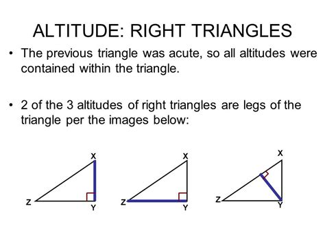 Altitudes Of A Right Triangle