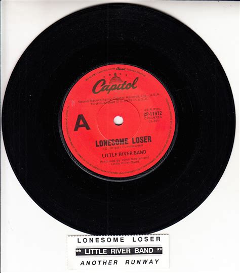 Little River Band Lonesome Loser 7 45 Rpm Vinyl Record Juke Box Title Strip Ebay