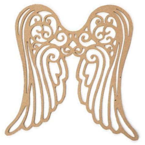 Angel Wings Wood Cutout Unfinished Wood Wood Cutouts Wood Angel Wings Wings