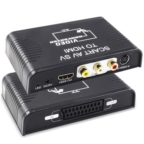 AV Scart Convertitore HDMI 3 In 1 S Video Composito AV Scart To HDMI