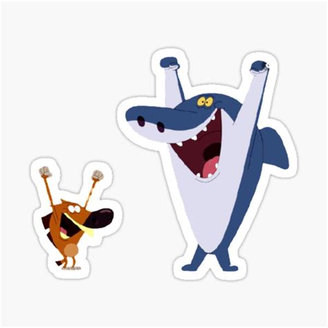 Zig And Sharko Sticker For Sale By Maryannel1 Redbubble