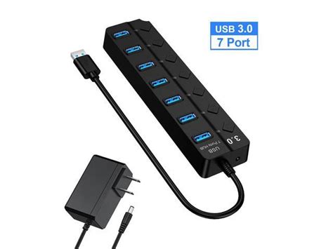 Usb Hub Powered Splitter External Port High Speed Hub Splitter