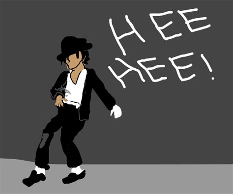 Michael Jackson saying "Hee Hee" - Drawception