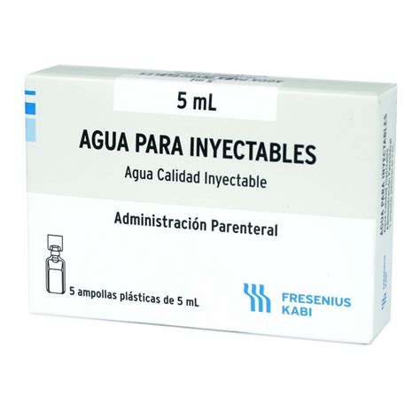 Agua Bidestilada Ml Ampollas Farmacias Cruz Verde