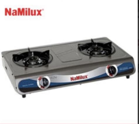 Bếp đôi Namilux mặt inox - Đại lý Gas Lê Minh Bình Thạnh