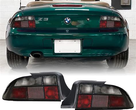 Black Smoked Tail Lights Rear Lamps For Bmw Z3 96 99 E367 Roadster