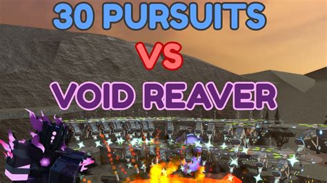 Pursuits Vs Void Reaver Roblox Tower Defense Simulator Youtube