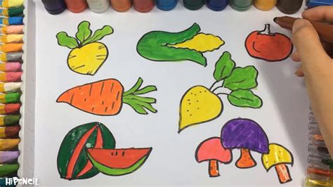 C Mo Dibujar Verduras Y Frutas Ense Ar A Los Ni Os Los Colores Video